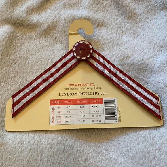 Adorable red and white striped “Angie” Interchangeable Straps SwitchFlops - Picture 2 of 5